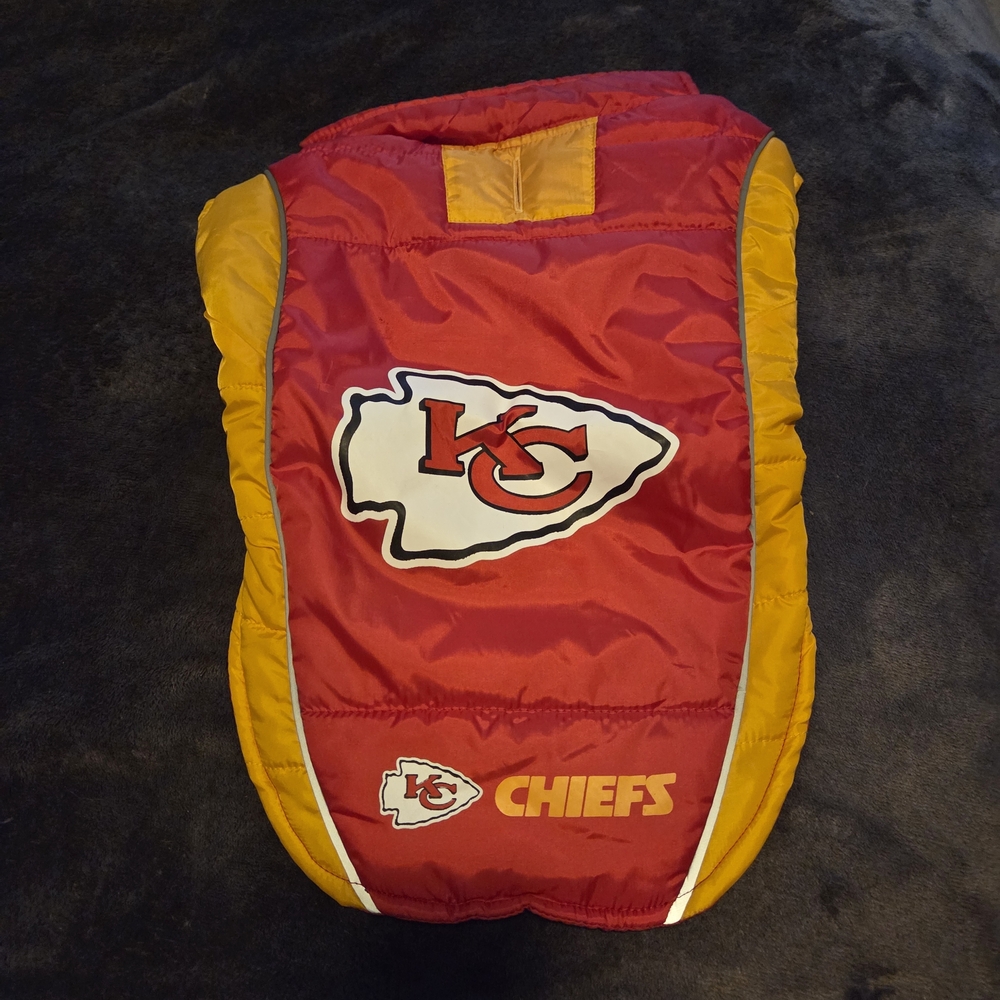 Red and Yellow Chiefs Dog Jacket